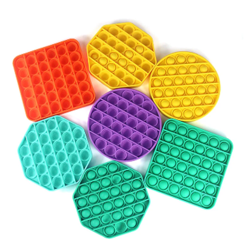 

Stress Relieve Toys Bubble Popping Game Push Fidgets Sensory Toy Funny Adult Kids Toys Silicone Autism Special Needs Relieve Toy