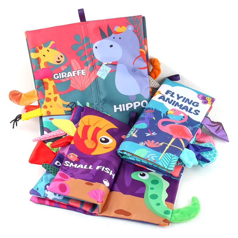 

Baby Montessori Soft Cloth Books Early Education Torns Not Bad Baby Cloth Book Infant 0 -12 Months Visual Training Quiet Books