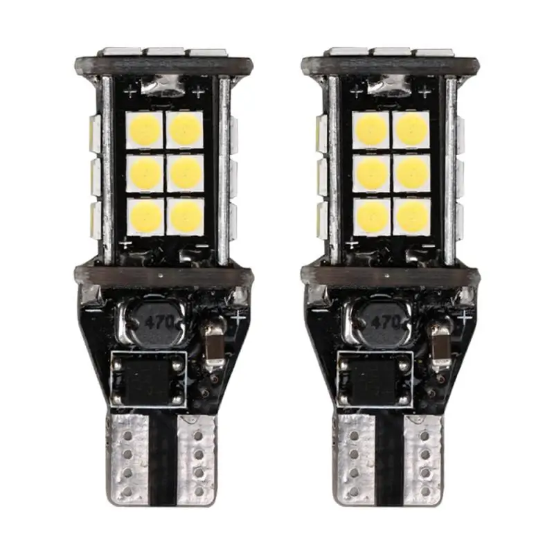 2PCS T15 W16W Super Bright 1200Lm 3030 24SMD CANBUS Car Backup Reserve Lights Bulb Tail Lamp Xenon White LED Reversing Light