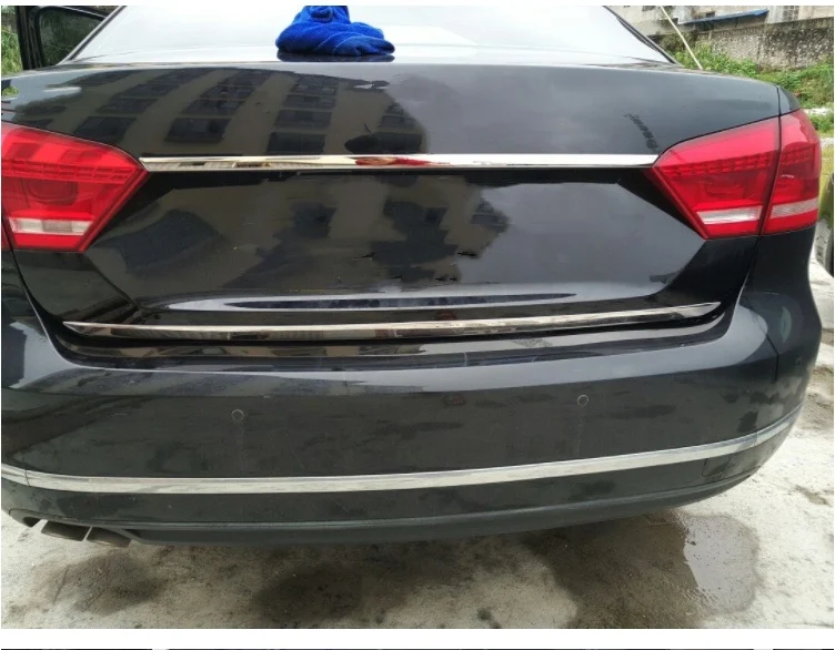 Для VW PASSAT B7 2011 2012 2013 2014 2015 хромированная задняя багажная дверь Задняя отделка