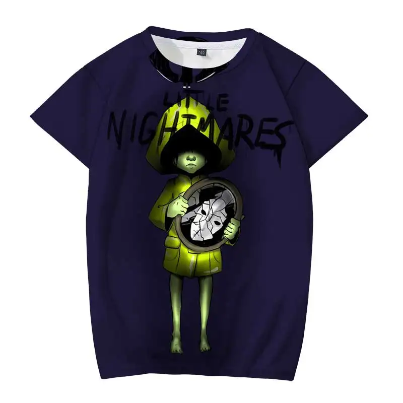

Summer New Little Nightmares T Shirt terror Game Baby Boys Clothes Tshirts Kids Tee Shirts Polyester Children Clothing 4-14ys