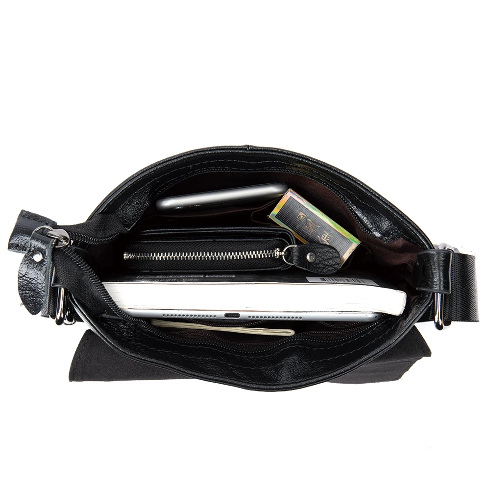 Сумка на плечо WESTAL мужская из натуральной кожи саквояж кросс боди с клапаном