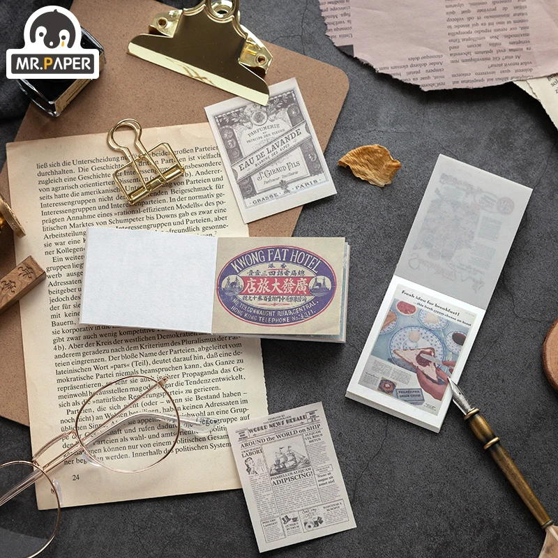 Mr.paper 80 шт. реакционный мини-крафт-бумага для скрапбукинга/создания