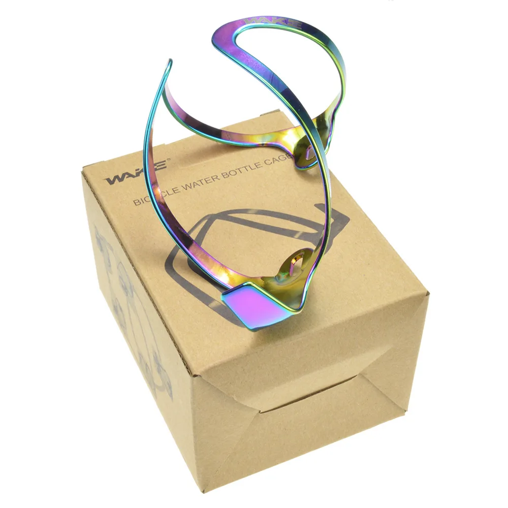 

Bicycle bottle cage gradient colorful water cup holder aluminum alloy bottle cage bicycle accessories riding equipment