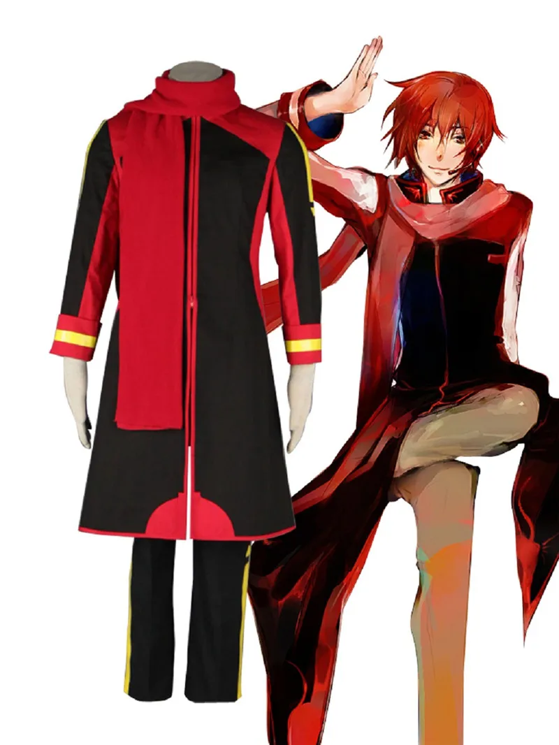 Черный костюм Akaito для косплея на Хэллоуин | Тематическая одежда и униформа