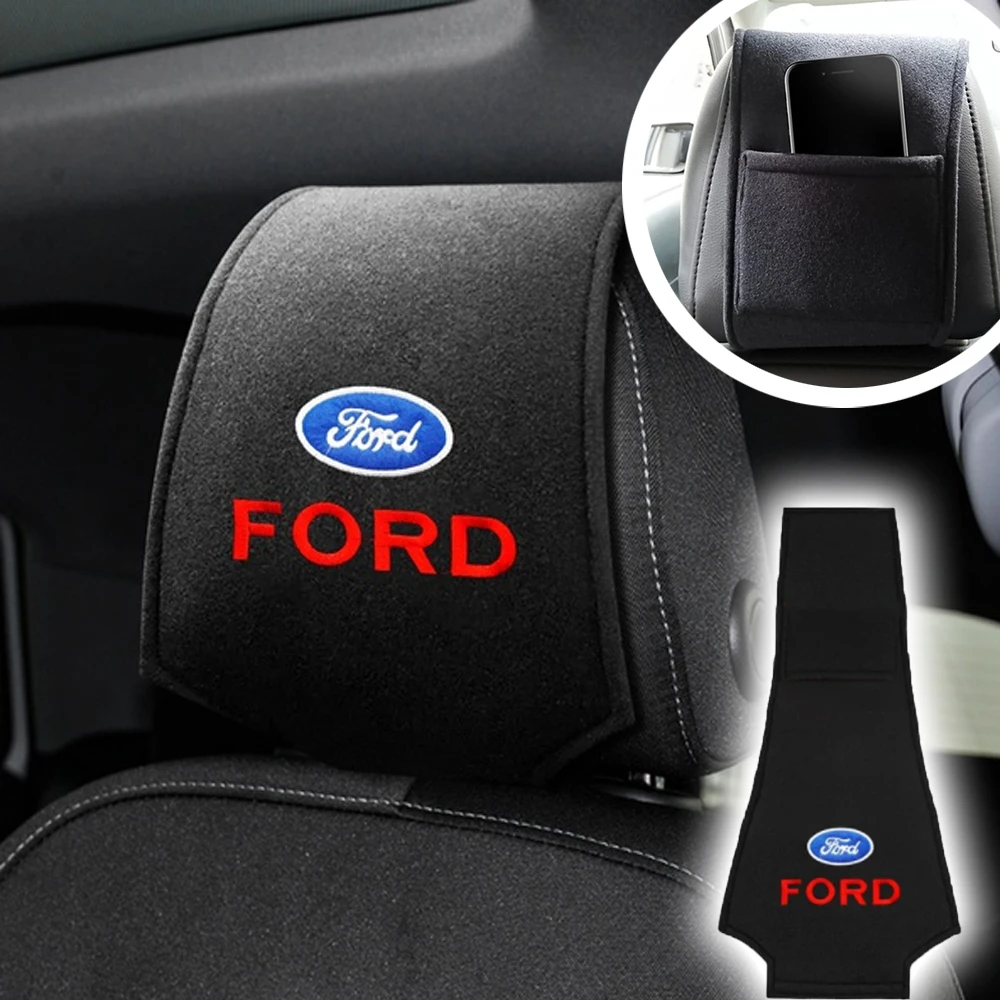 

Car Seat Head Rest Cover Pillow Pad Auto Neck Support Holder Covers For Universal Car Ford Fiesta EcoSport ESCORT Ranger Mondeo