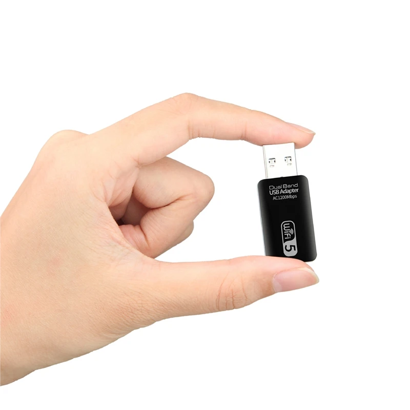

AC1200Mbps USB Wireless Network Card 2.4GHz/5.0GHz Dual Band WiFi USB3.0 Gigabit Network LAN Card Adapter