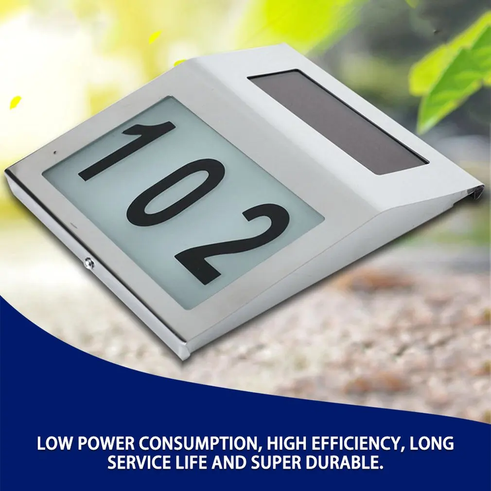 Durable Doorplate Lamp Outdoor LED Light Sign House Hotel Door Address Plaque Digit Plate Wall Lamps | Освещение