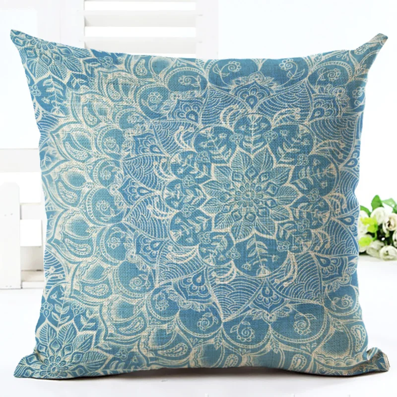 Разноцветный декоративный чехол для подушки наволочка с геометрическим