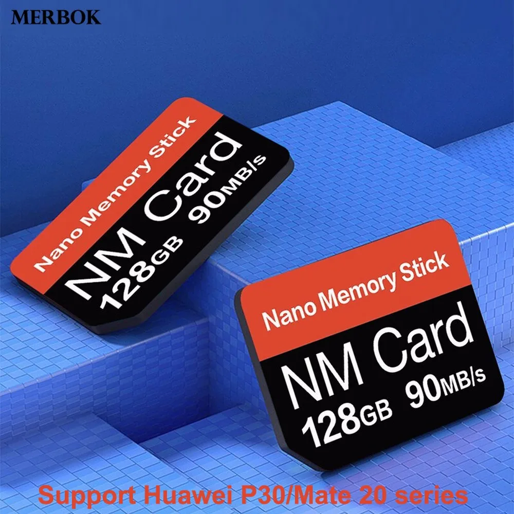 Карта памяти Nano для Huawei Mate 20X / 20 X Mate20X NM карта 128 ГБ 90 МБ/с./с нм с USB3.1 Gen 1 Type C TF/NM