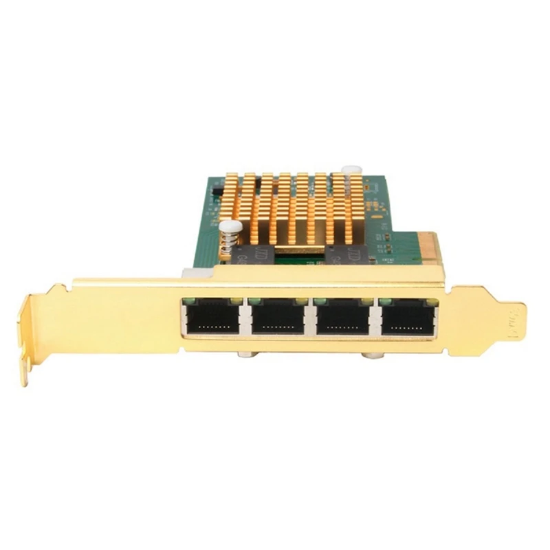 PCI-E сетевая карта I350 чип четырехпортовая гигабитная RJ45 подходит для серверов |