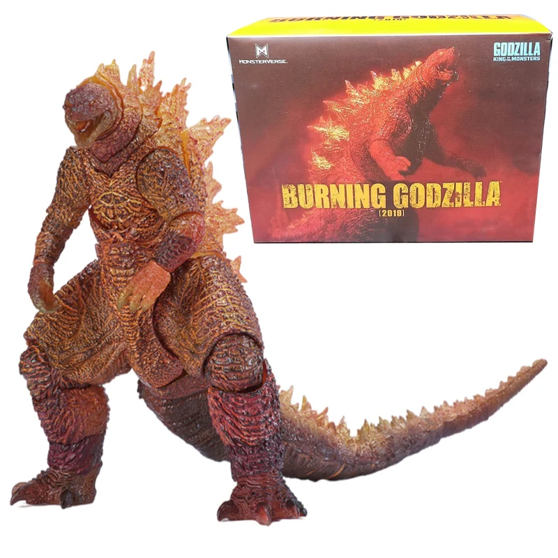 Экшн-фигурки динозавры 2019 Shm горящая Godzilla анимационная Версия монстры Gorilla Gojira