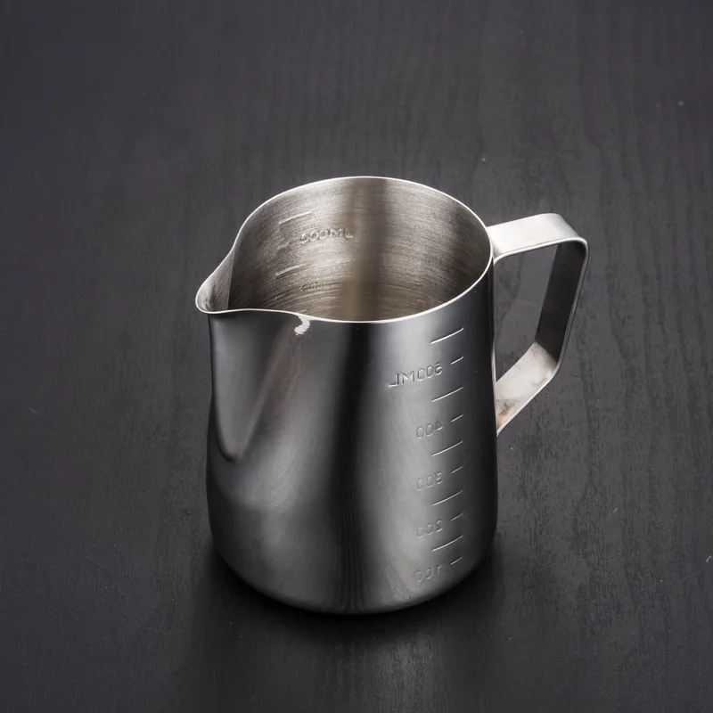 

Stainless steel milk cup Internal and external scale Measuring tools Flower cup