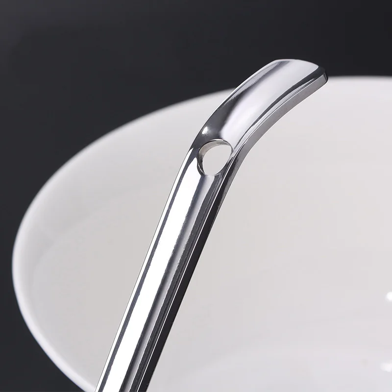 1 шт. большая ложка для супа из нержавеющей стали портативная риса инструмент