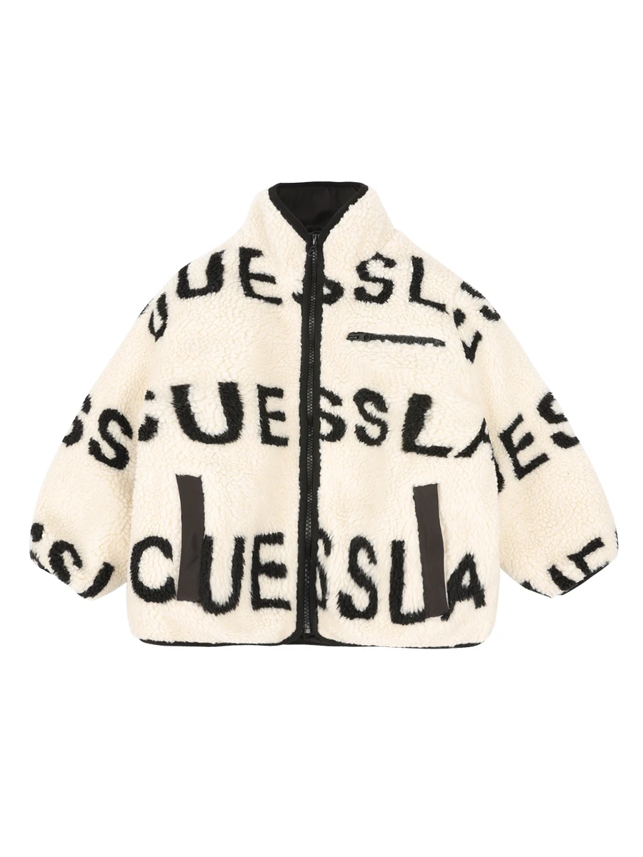 

Boys' polar fleece coat 2020 new winter Zhongda children's Korean foreign style winter coat Plush warm coat