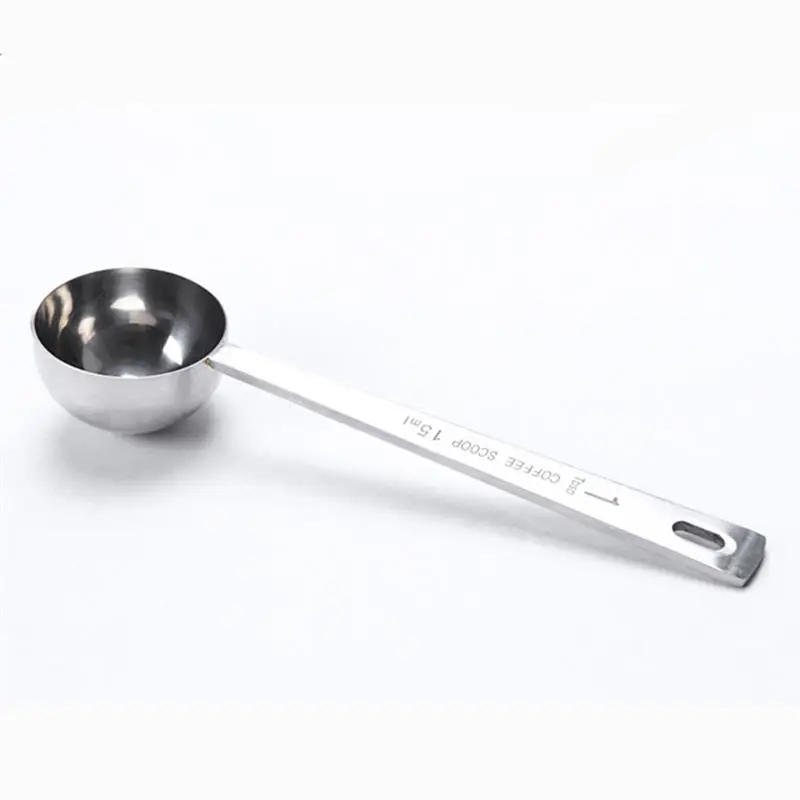 

1pc Portable Measuring Spoon Stainless Steel Coffee Scoop Spoon Tablespoon Scoop Kitchen Tools Accessories