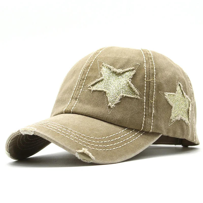 Бейсболка хлопковая с эффектом потертости для хвоста уличная одежда в стиле хип