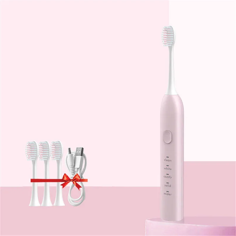

Smart Sonic Electric Toothbrush Adult Ultrasonic Automatic USB Rechargeable Waterproof Tooth Brush Intelligent Home Health