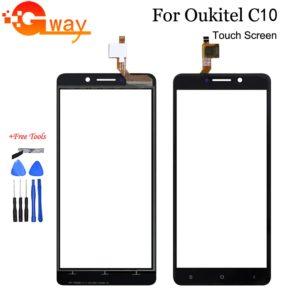 Сенсорная панель для Oukitel C10 сенсорный экран стекло объектив сенсорный мобильный телефон запасные части для C10 сенсорный экран