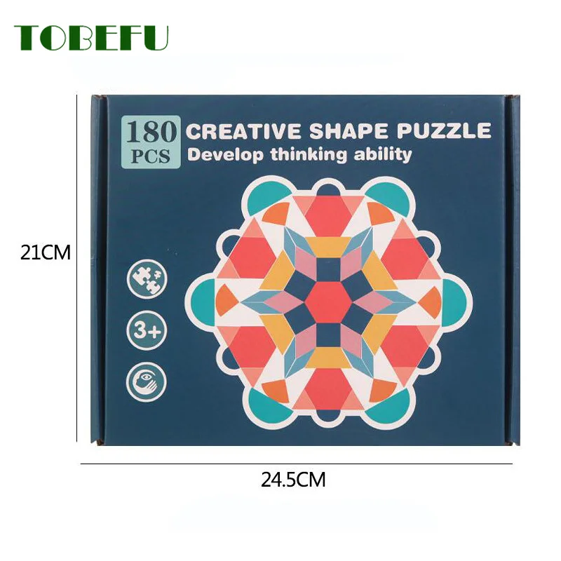 Деревянный 3D пазл Монтессори умная доска геометрические формы головоломки