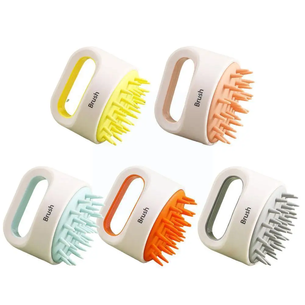 

Silicone Shampoo Brush Scalp Massage Hair Washing Comb Spa Care Blood Massger Massage Body Circulation Brush Non-slip B1z5