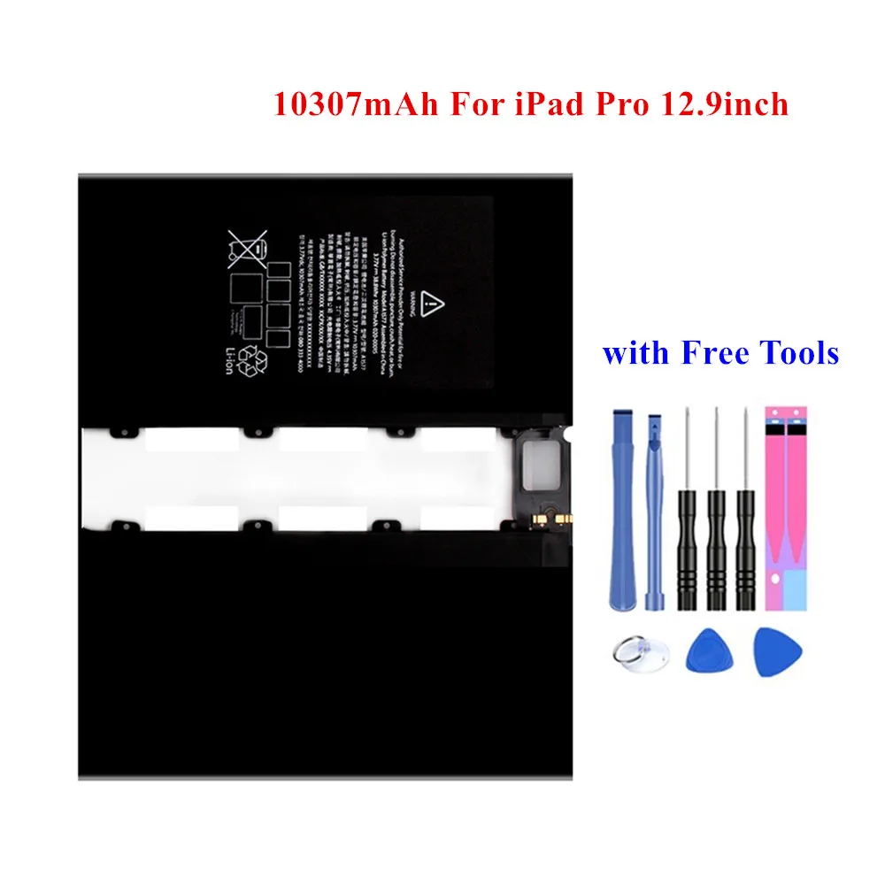 100% Новый аккумулятор для iPad Pro 12 9 дюйма A1652 A1584 A1577 10307 мАч реальная емкость