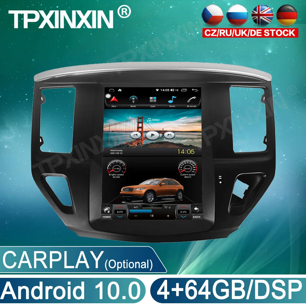 

Wireless Carplay 4G+64G Android 10 For Nissan Pathfinder Unit Multimedia Player Auto Radio Tape Recorder GPS Navigation DSP IPS