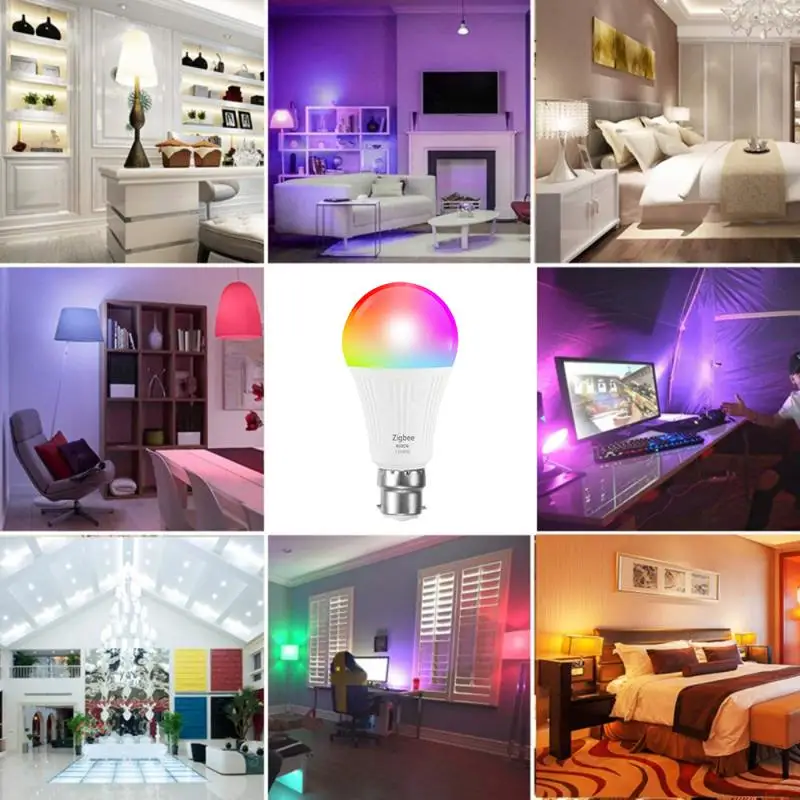 

2021 New Zigbee Smart Home LED Bulb Light Lamp RGB For Tuya Smart Life Smartthings Alexa Google Smart Home Automation Modules