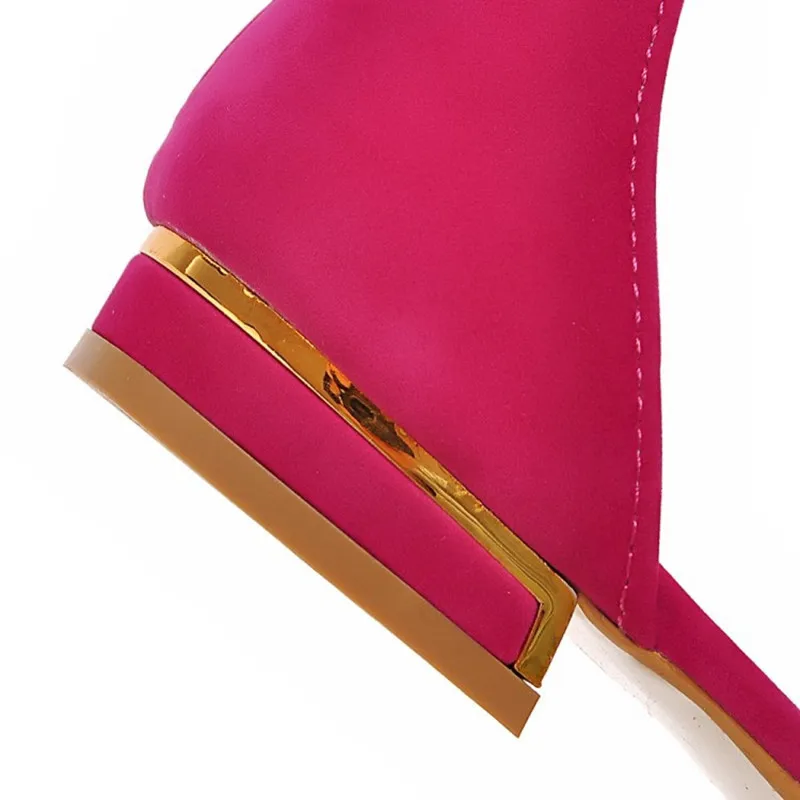 Женская обувь размера плюс (4 16) с цветочным принтом из флока Однотонные блестящие