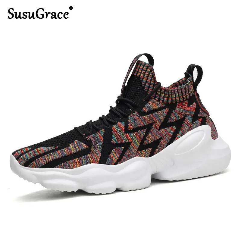 

Кроссовки SusuGrace мужские легкие, дышащие, повседневная спортивная обувь, Нескользящие, для бега