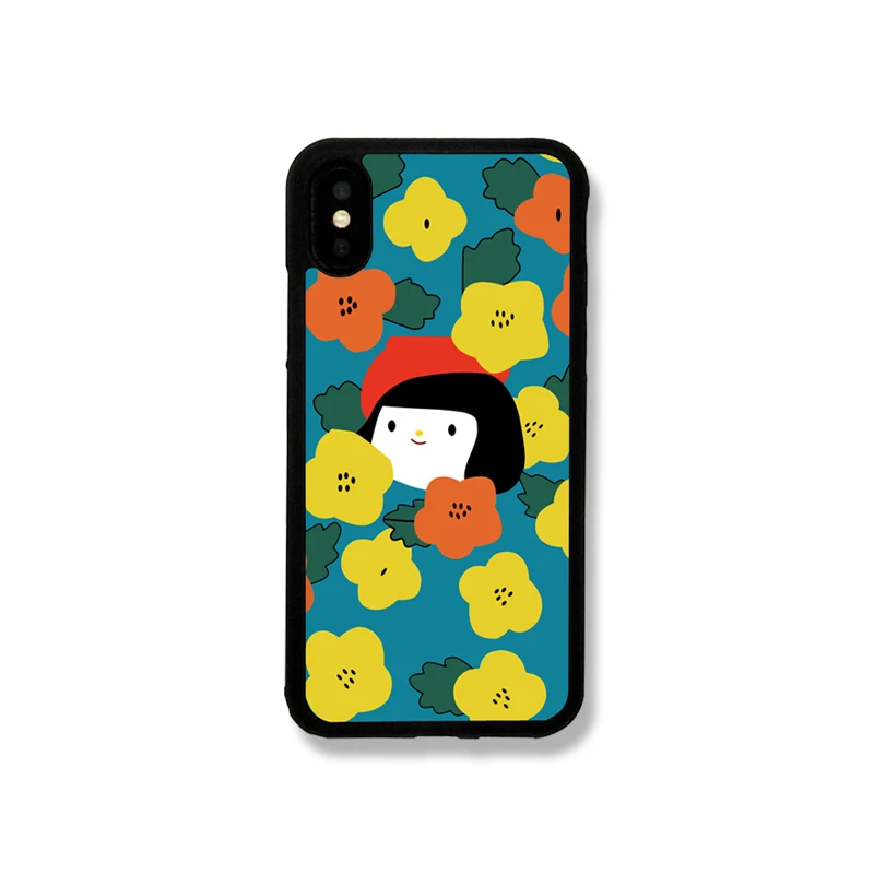 Bigflower для iphone11 мультяшный чехол с абстрактным цветочным узором защитный