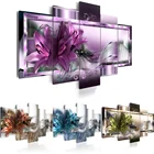 Алмазная вышивка Huacan Lily, алмазная живопись, мозаика с цветами, полная квадратная мульти-картина, 5 шт.компл., украшение для дома