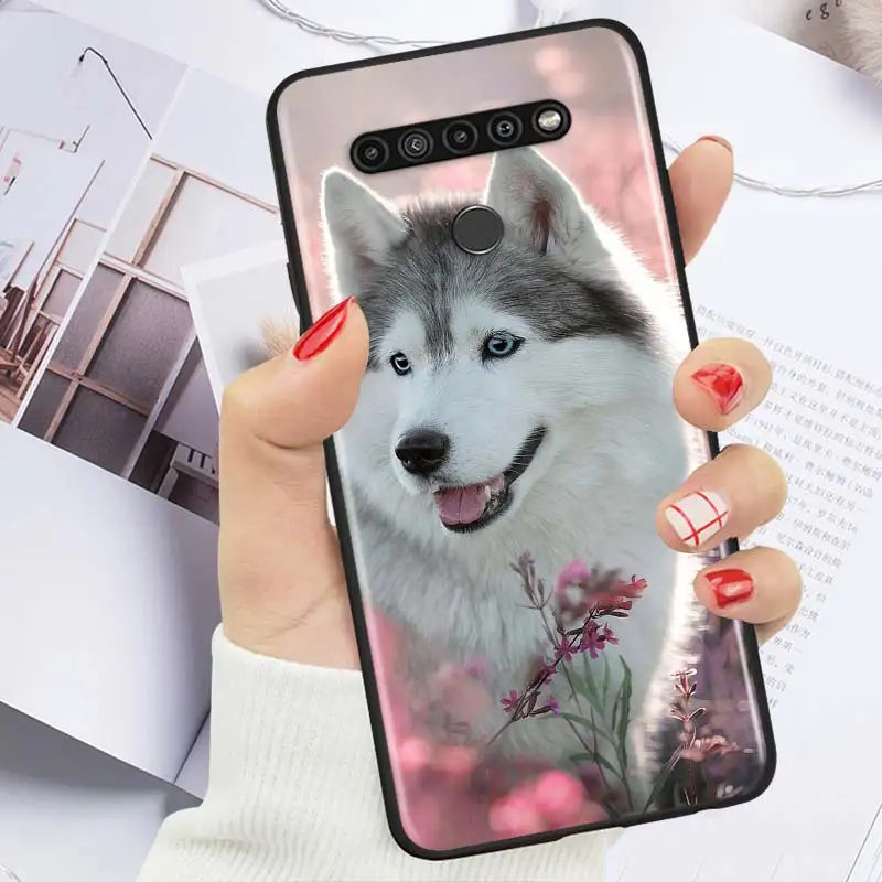 

Cute Siberian Husky For LG K92 K42 K22 K71 K61 K51S K41S K30 K20 2019 Q60 V60 V50 S V40 V30 G8S G8 X ThinQ Phone Case