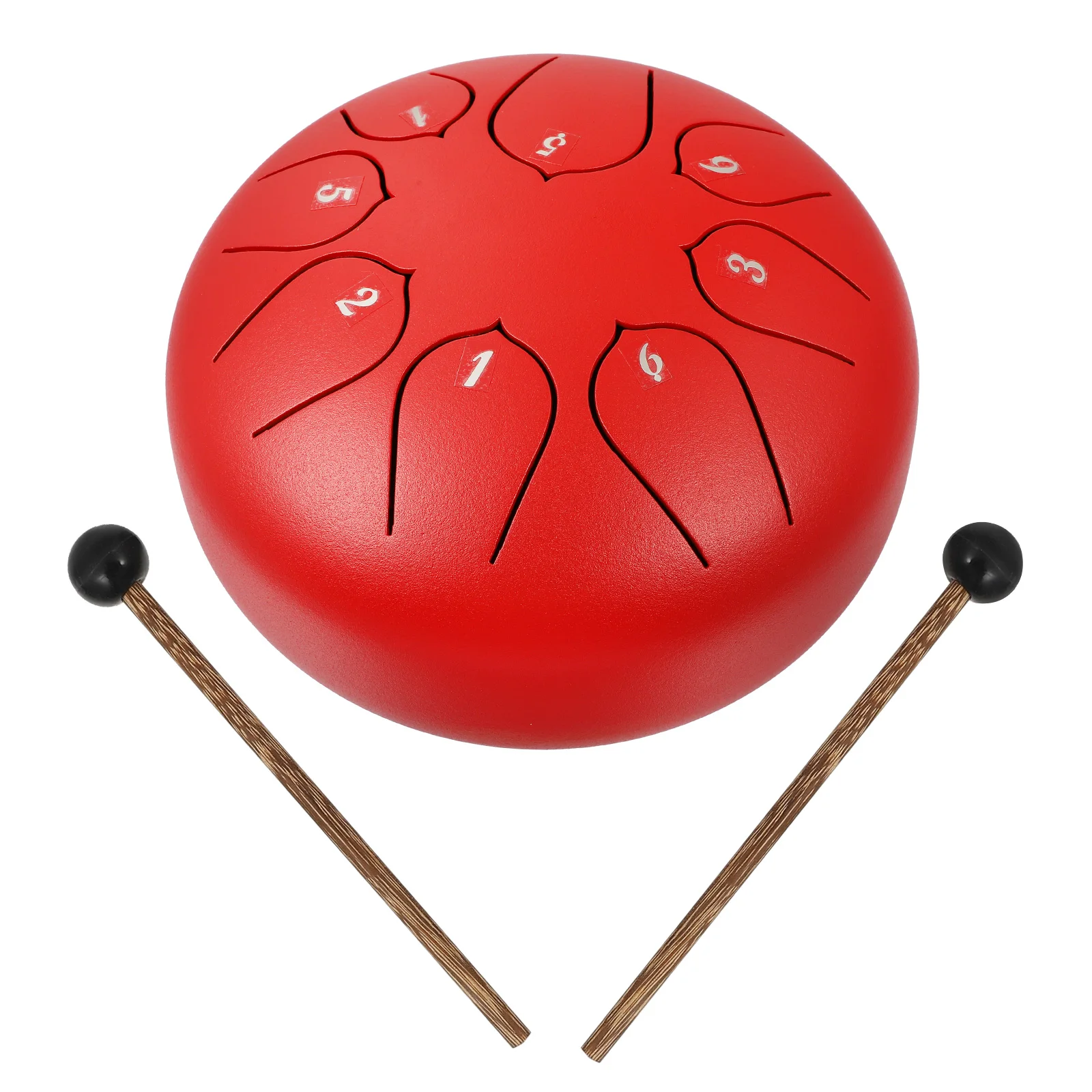

1 Set Portable Practical Carbon Steel 8-tone Drum Lotus Drum Percussion Drum for Kids Adult