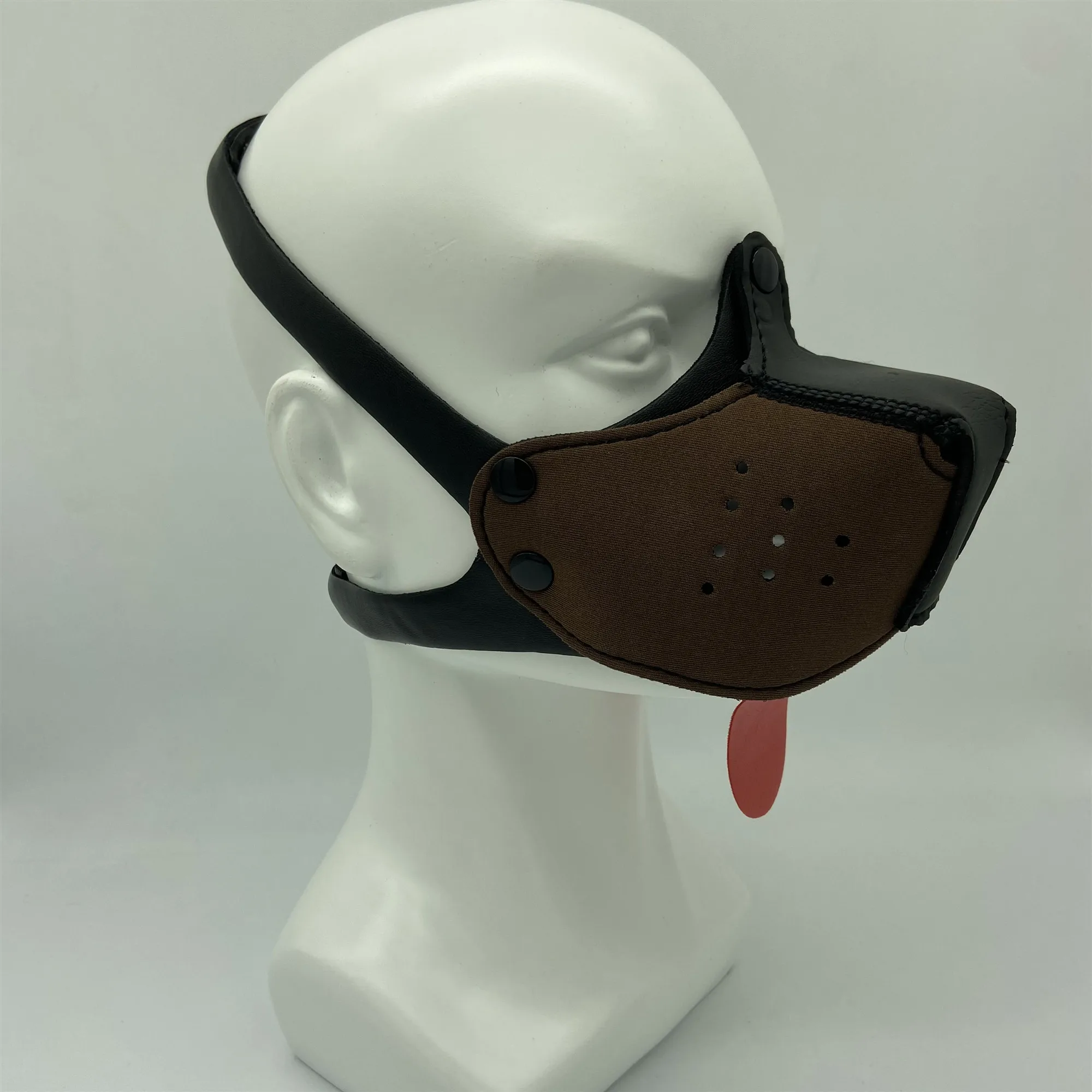10 цветов регулируемая модная латексная мягкая Фетиш-маска для косплея собаки со