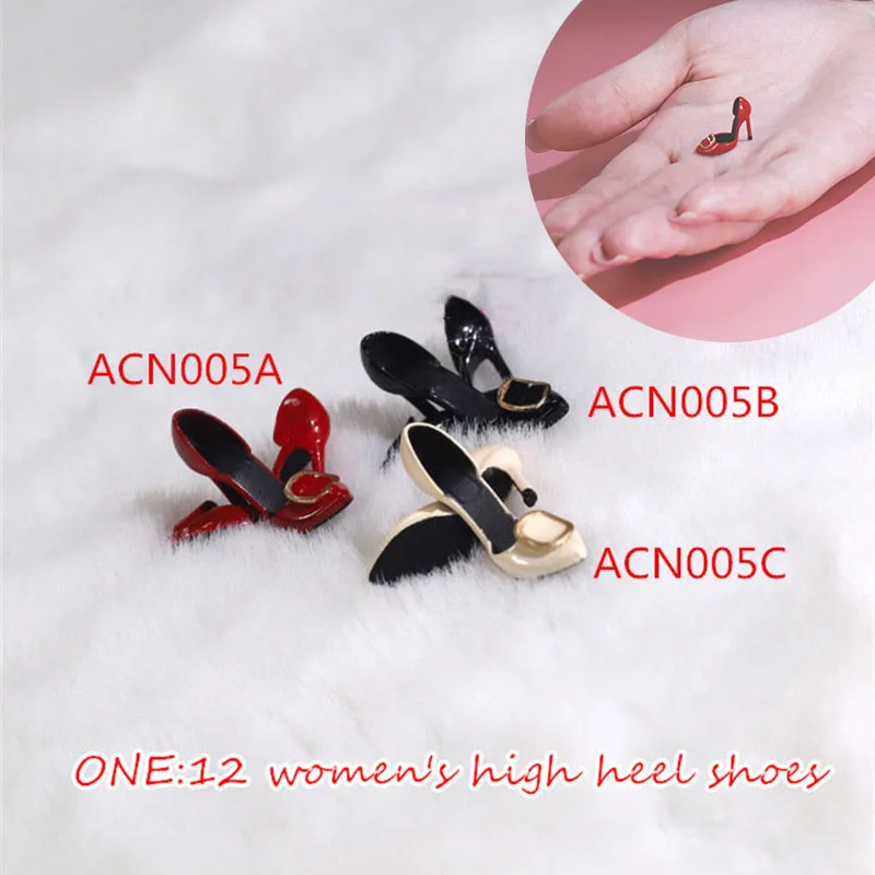 

ACNTOYS ACN005 1/12 Scale Female Action Figure Shoes Fashion Thin High-heels Shoes for 6 inches Action Figures