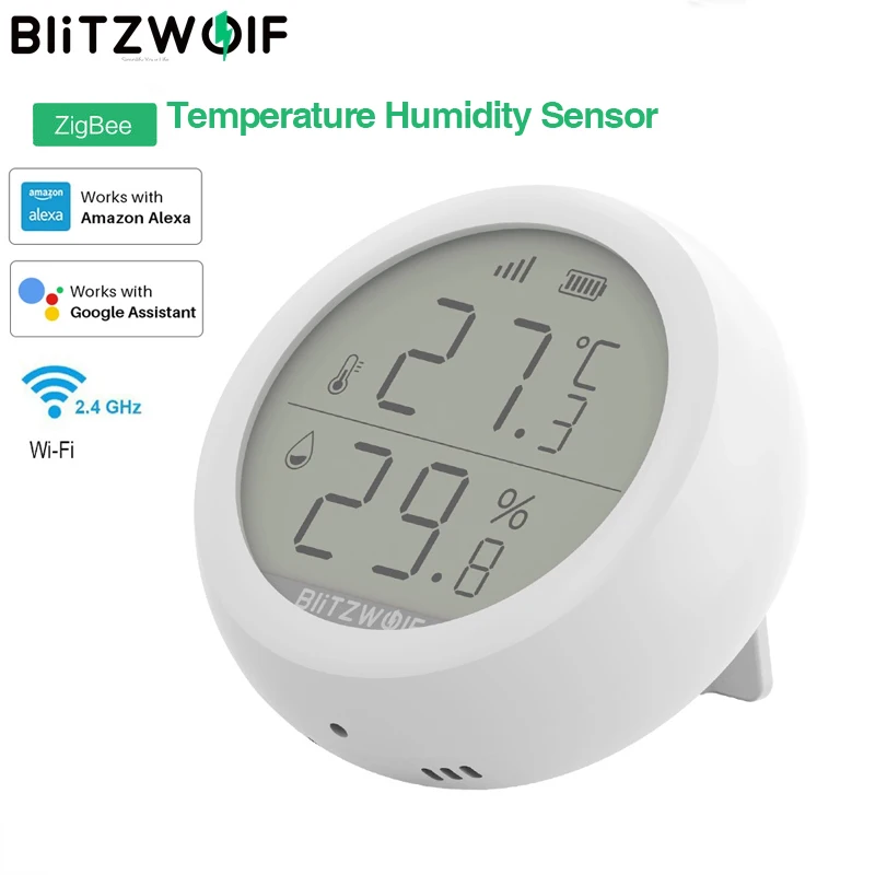 BlitzWolf беспроводной ЖК экран ZigBee умный дом датчик температуры и влажности