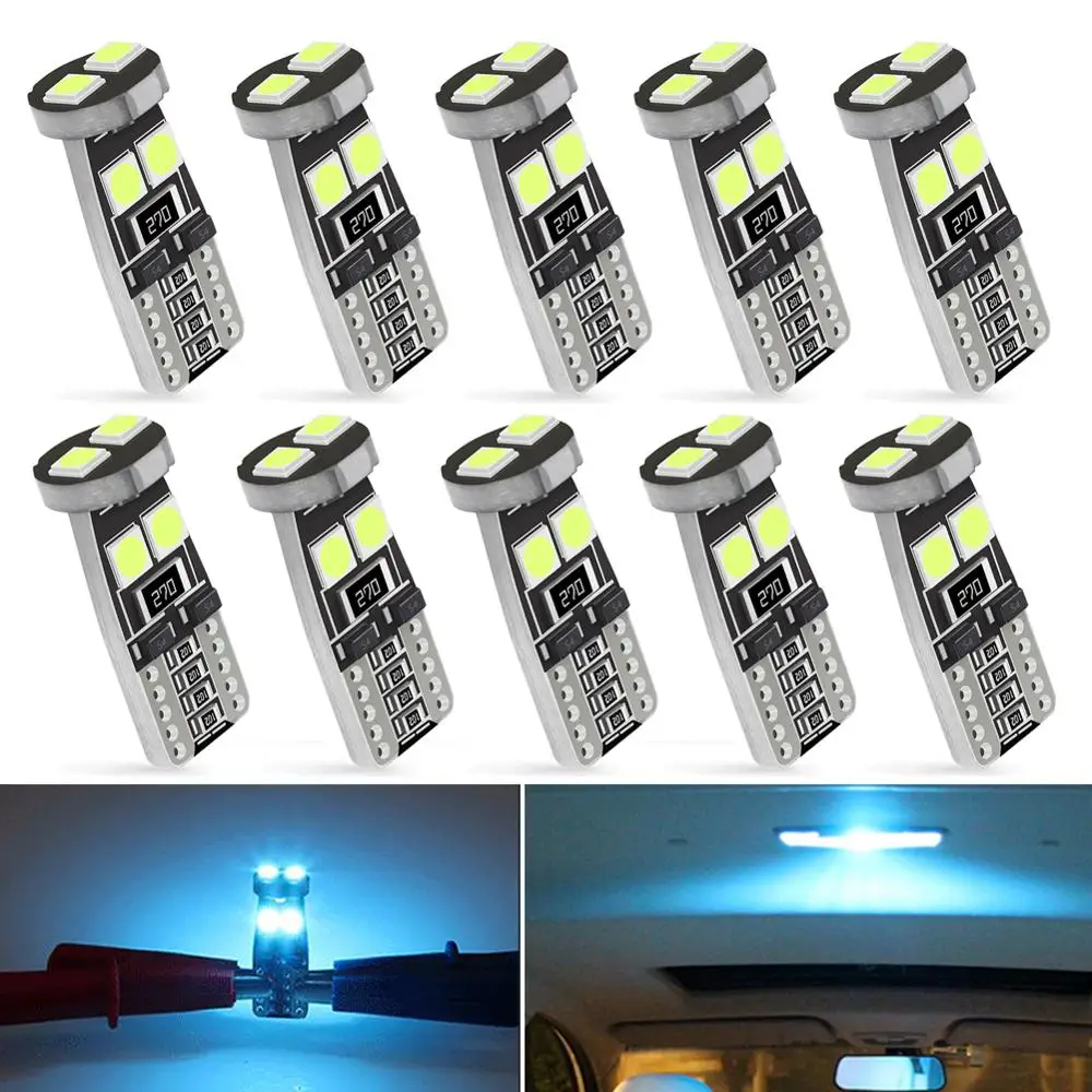 Светодиодная лампа T10 W5W 194 168 3030 6SMD чипы Canbus без ошибок светодиодная парковочная