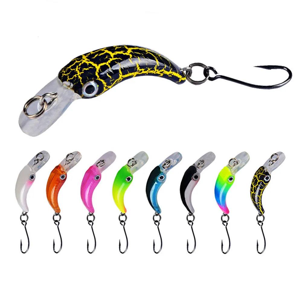 

Mini Wobblers Jerkbait 8 Colors 3.8cm 1.5g Hard Bait Small Minnow Crank Fishing Lures Bass Fresh Salt Water Tackle Sinking Lure