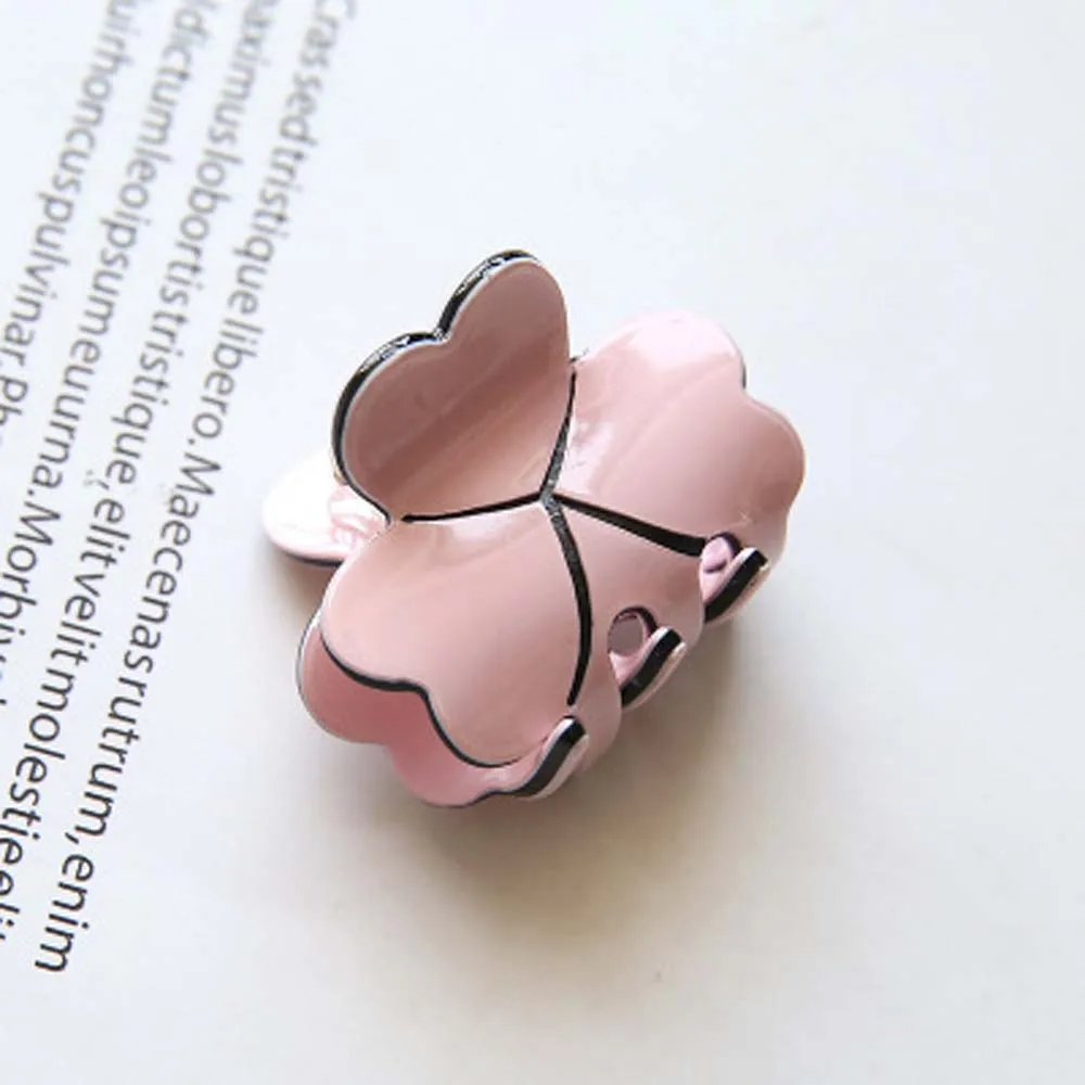 pink Корейская акриловая заколка для волос с цветочным принтом, заколка для волос, цветная большая заколка для волос, аксессуары для волос для женщин, украшение для волос для невесты - Цвет: pink