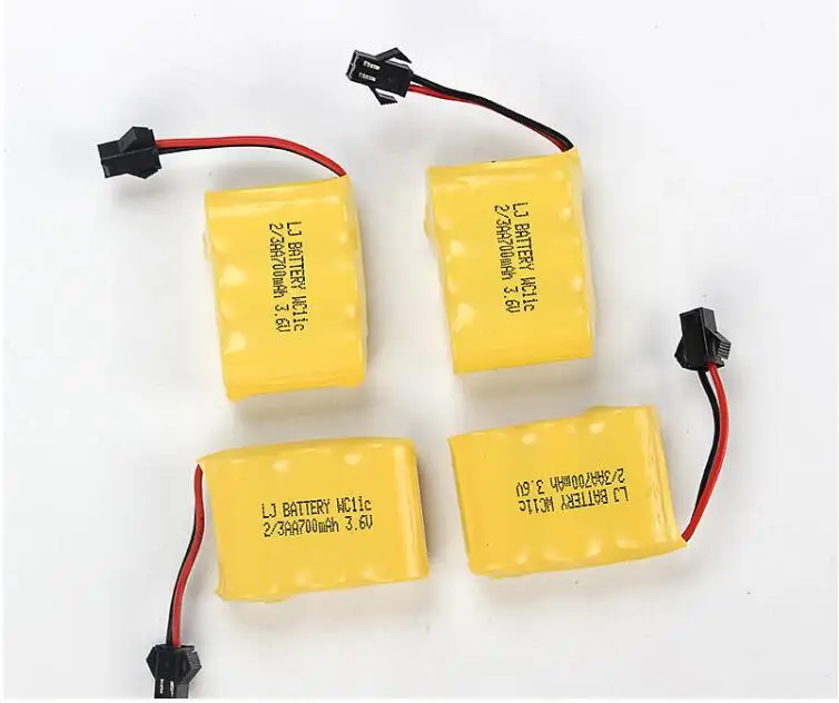 

MasterFire 8pack/lot 3.6v 700mah NI-CD 2/3AA Battery Remote deformation car Electric toys robot rechargeable with SM-2P Plug