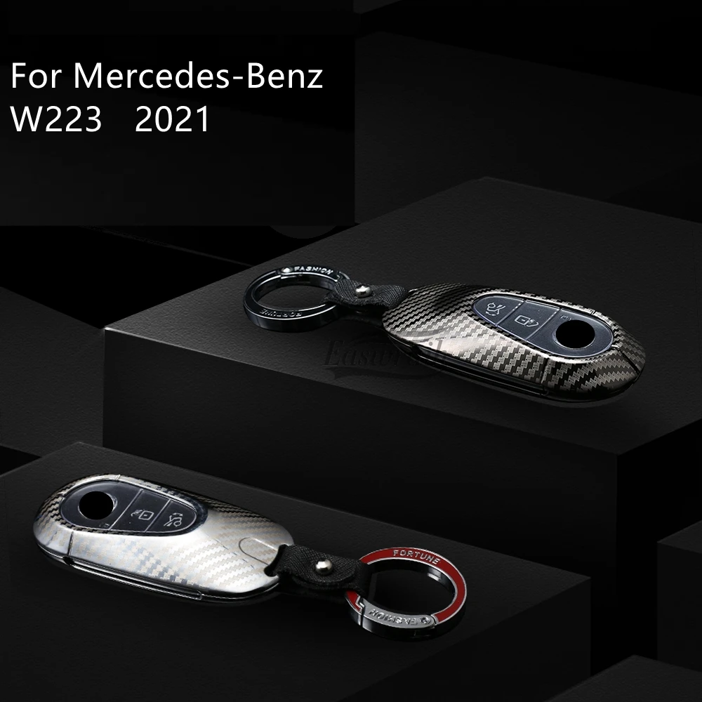 

Car Zinc Alloy Key Case Cover Holder For Mercedes Benz C Class S Class W223 S300 S350 S450 S500 C260 C200 2021