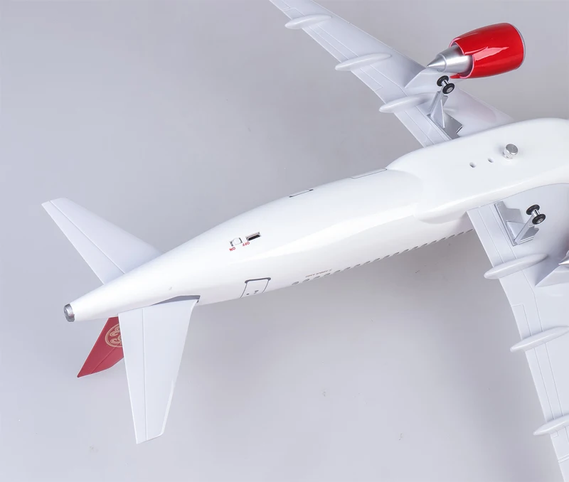 1/80 масштаб 47 см самолет Airbus A320 NEO JUNYAO авиакомпания модель светодиодный светильник и шасси колеса литой смолы коллекция выставки