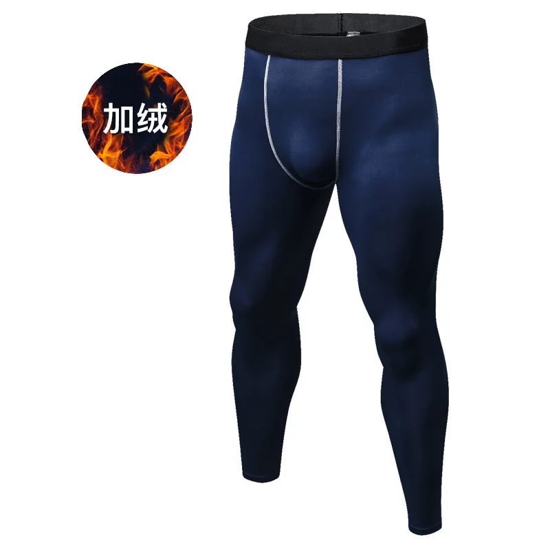 

Winter wear with fleece sports tight training trousers new style fitness trousers sweat wetting fast dry trousers man