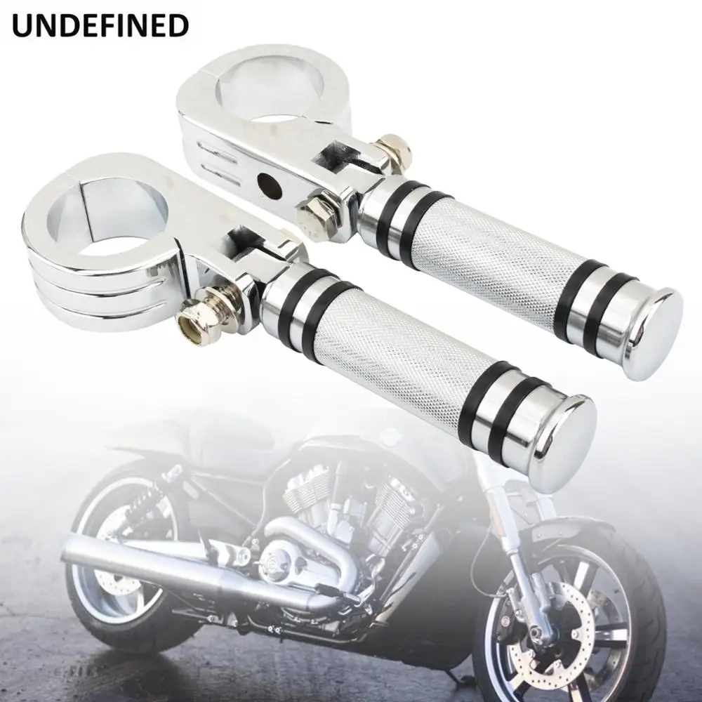 

Highway Foot Pegs Mount Clamps 32mm Engine Crash Bar 1 1/4" Footrests for Harley Touring Electra Road Glide FLHR Dyna Softail