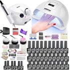 Набор для сушки ногтей комплект гель-лаков для ногтей набор 1207254 Вт Светодиодная УФ-лампа для ногтей электрическая дрель для ногтей маникюрные инструменты для ногтей