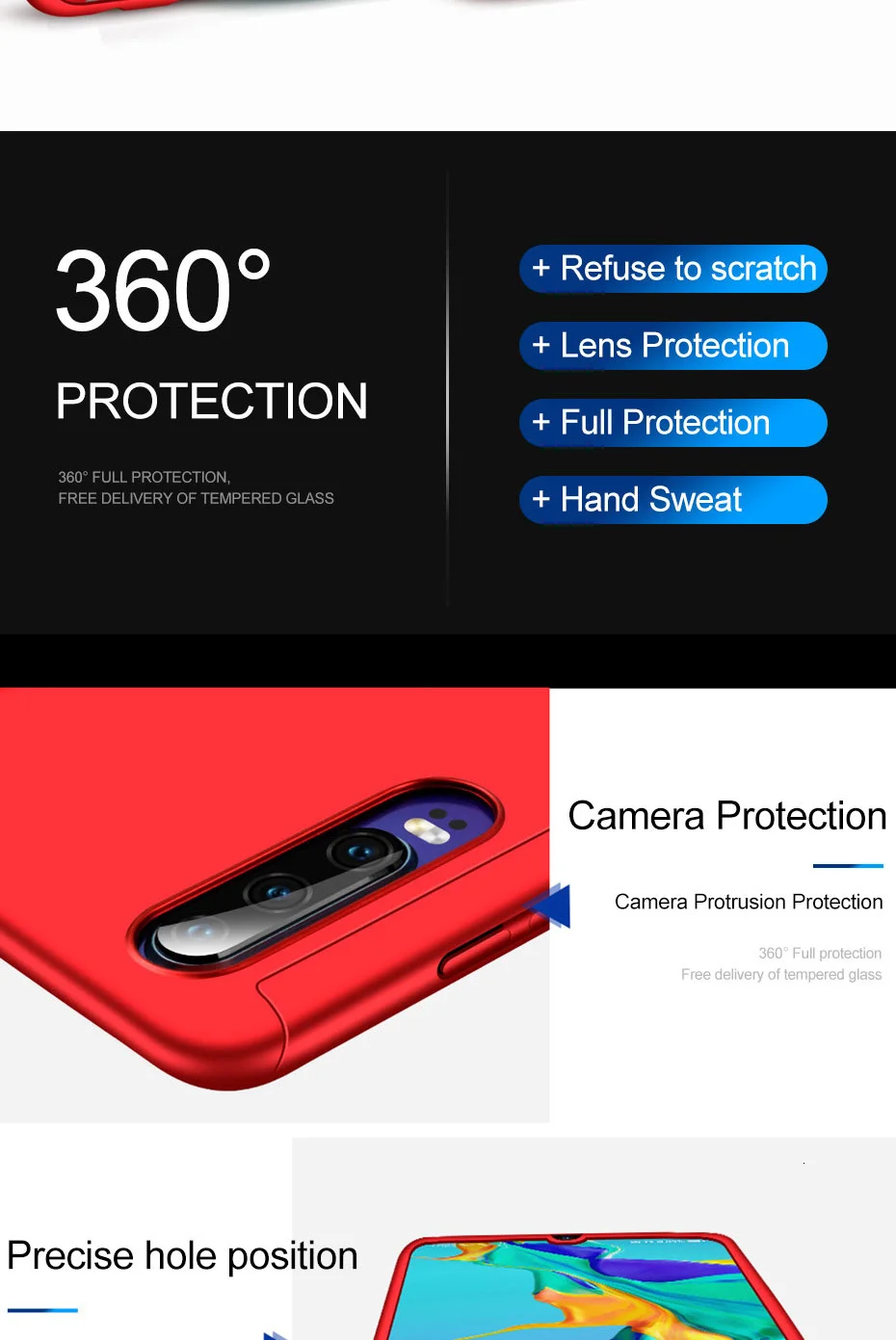 360 чехол с полной защитой для huawei P30 P20 Lite, чехол для huawei mate 20 10 30 Pro P Smart чехол для телефона с закаленным стеклом