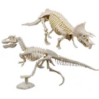 Имитация Динозавра, археологическая ископаемая игрушка, Клод, экскавация животных, скелет, строчка, модель, тираннозавр для детей, подарок для мальчика