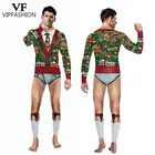 Модный новогодний нарядный костюм VIP, Рождественский костюм, сексуальные комбинезоны для женщин и мужчин, Рождественская семейная вечеринка, косплей