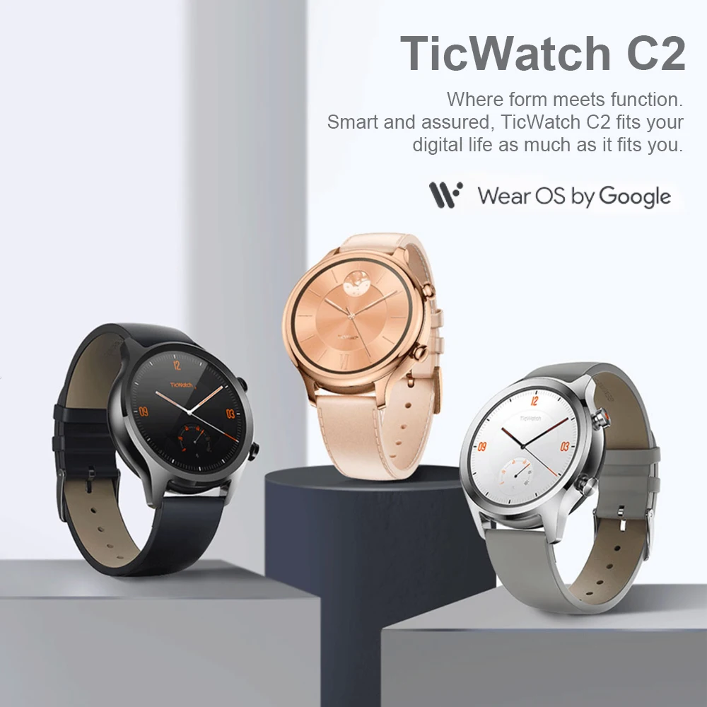 Xiaomi Ticwatch C2 Smartwatch одежда OS от Google Встроенный gps монитор сердечного ритма фитнес-трекер Google Pay умные часы для мужчин и женщин